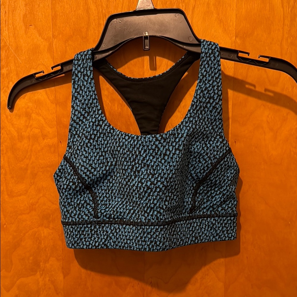 Lululemon Black and Blue Sports Bra